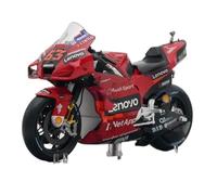 XUFQRAN Modelli in scala Scala 1:18 Per Moto Ducati GP21 Francesco Bagnaia Modello Di Moto In Lega Statica Da Collezione Oggetti da collezione