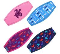 Xuhal 4 cinghie per maschera in neoprene per immersioni, nuoto, snorkeling, antiscivolo, protezione per capelli, per uomini e donne (carino)