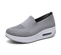 XUHCLY 2023 Nuove Scarpe Ginnastica Donna,Scarpe Ortopediche Donna Piattaforma Ortopedica Comode,Scarpe Ginnastica Piattaforma Elasticizzata Rete Sneaker Slip-On Senza Lacci(Size:37EU/6 US,Color:E)