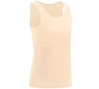 XUJI Binder Petto Transgender Tomboy Donne Traspirabile Trattatore di lungo Pullover Tank Top (K, XL)