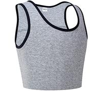 XUJI Chest Binder Tomboy Trans Transgender FTM binder seno per le donne (Grigio, 5XL)
