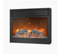 XUJUAN-0227 Caminetti Elettrici Caminetti elettrici riscaldanti, Camino Decorativo Moderno da Incasso/a Parete con Fiamma realistica 3D, con Pulsante/Telecomando Camino Atomizzato 3D(XL)