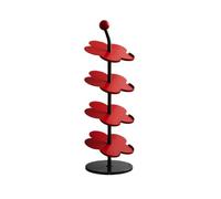XUJUAN-0227 Scarpiera Scarpiera a Forma di Fiore Adatta for Porte, Balconi e Salotti(Red)