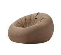 XUJUAN-0227 Sedia a sacco Pouf singolo pigro for camera da letto e balcone Tatami for il tempo libero reclinabile piccolo divano pavimento(Bruin,Piccolo)