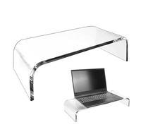 Xujuika Acrylic Monitor Stand - Supporto Alza Schermo Pc | Supporto Monitor Scrivania Acrilico | Supporto Per Monitor Trasparente | Supporto Monitor Scrivania Trasparente Per Monitor E Laptop