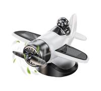 Xujuika Decorazione per auto a forma di aeroplano ad energia solare, ornamenti per auto | Forniture interne per veicoli da tavolo uomini donne compleanno Natale viaggio quotidiano adulto