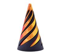 Xujuika Impossible Pyramid Passthrough Sculpture - Minis Thread Illusion | Giocattolo Fidget A Cono A Antistress | Pass Through Pyramid Fidget Toy Per Bambini & Adulti
