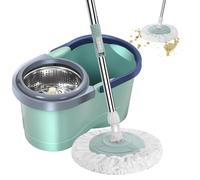 Xujuika Mop Rotante Autopulente | Lavapavimenti Rotante Con Secchio | Mocios Mop Autostrizzante 2 In 1 Con Testa Rotante 360 Rotante 360 Con Testa Staccabile - Di Pulizia Dei Pavimenti Senza Sforzo