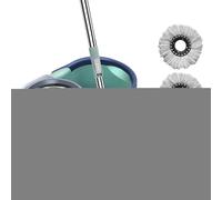 Xujuika Mop Rotante Autopulente | Lavapavimenti Rotante Con Secchio | Mocios Mop Autostrizzante 2 In 1 Con Testa Rotante 360 Rotante 360 Con Testa Staccabile - Di Pulizia Dei Pavimenti Senza Sforzo