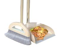 Xujuika Set di Scopa E Paletta | Scopa E Paletta in Piedi | Set Scopa E Paletta con Manico Lungo | Set di Scopa con Denti A Pettine Verticale Manico per Cucina, Ufficio, Pavimento, Leggera E Robusta