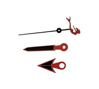 XUKKJI Puntatore con lancette nere con bordo rosso per coda di capelli/per tartaruga/per Trident Second Hand Accessori per orologi da uomo per movimento NH35/NH36/4R/7S, Pacchetto 17, One Size