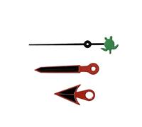 XUKKJI Puntatore con lancette nere con bordo rosso per coda di capelli/per tartaruga/per Trident Second Hand Accessori per orologi da uomo per movimento NH35/NH36/4R/7S, Pacchetto 3, One Size