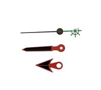 XUKKJI Puntatore con lancette nere con bordo rosso per coda di capelli/per tartaruga/per Trident Second Hand Accessori per orologi da uomo per movimento NH35/NH36/4R/7S, Pacchetto 11, One Size