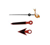 XUKKJI Puntatore con lancette nere con bordo rosso per coda di capelli/per tartaruga/per Trident Second Hand Accessori per orologi da uomo per movimento NH35/NH36/4R/7S, Pacchetto 20, One Size