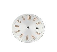 XUKKJI Set di cassa per orologio da 31 mm per donna quadrante da 24,5 mm cinturino e lancette da 17 mm per NH05 per movimento NH06 accessori per modifica orologio meccanico, Una rosa bianca, One Size