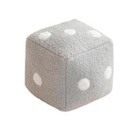 XUKPO Cuscino di Peluche a Forma di Dado - Cuscino di Peluche a Forma di cubo, Creativo e Divertente, for Divano, Camera da Letto, Soggiorno, Auto.(Grey)