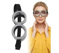 XUKZIMA 1 paio di occhiali da Minion grigi, lenti resistenti ai graffi, cinghie regolabili, accessorio essenziale per costume da Minion per Cattivissimo Me, Halloween, cosplay