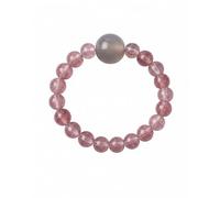 XUKZIMA Anello Elastico con Perline 1 Pezzo - Design Regolabile e Ultra Comodo, si Adatta Perfettamente a Ogni Dito. Leggero e Versatile per Donna, Regalo Ideale.