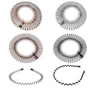 XUKZIMA Set da 6 Pezzi Pettine Elastico Completo, Stretch, Plastica Flessibile, Fascia per Denti, accessori per capelli, pettinini e fermacapelli