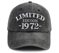 Xullaxth Cappello da baseball per il 52° compleanno per uomini e donne, divertente cappello ricamato in edizione limitata 1972, regolabile, decorazioni per feste di 52 anni, berretto da baseball