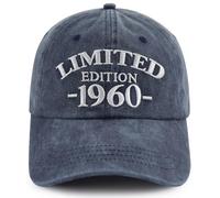 Xullaxth Cappello da baseball per il 64° compleanno per uomini e donne, edizione limitata 1960, cappello da baseball regolabile ricamato 64 anni regali di pensione per familiari amici