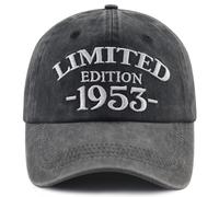 Xullaxth Edizione limitata 1950 1951 1952 1953 1954 1955 1956 1957 1958 1959 cappello per uomo donna, berretto da baseball regolabile in cotone, 1953 Nero, Taglia unica