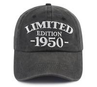Xullaxth Edizione Limitata 1950 1951 1952 1953 1954 1955 1956 1957 1958 1959 Cappello per Uomo Donna, Berretto da Baseball Regolabile in Cotone, 1950 Nero, Taglia Unica