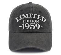 Xullaxth Edizione limitata 1950 1951 1952 1953 1954 1955 1956 1957 1958 1959 cappello per uomo donna, berretto da baseball regolabile in cotone, 1959 Nero, Taglia unica