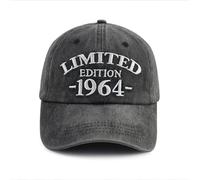 Xullaxth Edizione limitata 1960 1961 1962 1963 1964 1965 1966 1967 1968 1969 cappello per uomo donna, berretto da baseball regolabile in cotone, 1964 Nero, Taglia unica