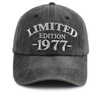Xullaxth Edizione Limitata 1970 1971 1972 1973 1974 1975 1976 1977 1978 1979 Cappello per Uomo Donna, Berretto da Baseball Regolabile in Cotone, 1977 Nero, Taglia Unica