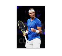 XULLONG Poster artistico da parete con stampa di Rafael Nadal, decorazione per la casa, da appendere, su tela, 60 x 90 cm