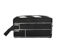 XULLZH Classic Movie Clapboard nero stampa grande capacità viaggio cosmetico organizzatore sacchetto cerniera borsa portaoggetti articoli da toeletta bianco, taglia unica, Bianco, One Size