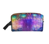XULLZH Jellyfish ocean Print grande capacità da viaggio organizzatore cosmetico portatile sacchetto cerniera borsa portaoggetti articoli da toeletta bianco, taglia unica, Bianco, One Size