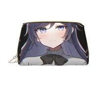 XULLZH Pacific Ocean, astuccio da viaggio in pelle con stampa biologica con cerniera, portatile, da donna, per articoli da toeletta da viaggio, piccolo, bianco, taglia unica, Bianco, One Size