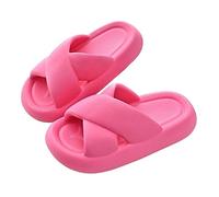 Xumh2024-3 Ciabatte Nuvola Donna Morbide Personalità della moda Sandali Donna Estate Fondo spesso esterno Pantofole da casa for la casa all'aperto Uomo Nuovo Estate Beach Slide(Rose-red,40-41)