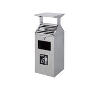 Xumh2024-3 Colonna da esterno Cestino for la spazzatura for fumatori in acciaio inox, resistente alla pioggia, for esterni, in strada e in piazza Posacenere da terra