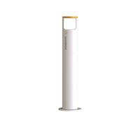 Xumh2024-3 Colonna da esterno Cilindro verticale for sigarette con colonna di cenere antipioggia in acciaio inossidabile for distretti commerciali all'aperto(Bianco)