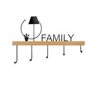 Xumh2024-3 ganci per appendere Appendiabiti moderno a parete Ingresso creativo Borsa for chiavi for libri Ganci appesi alla porta dopo l'attaccapanni Portaoggetti a parete senza foro(Piccolo)