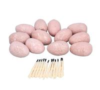 XUMIUZIY 12 Pezzi Kit Educativo per Scavare Uova di Dinosauro, Set di Giochi di Scavo Archeologico Creativo per Bambini, Gesso, per L'apprendimento in Classe