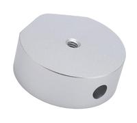 XUMIUZIY Adattatore per Montaggio su Treppiede Satellitare, Supporto Universale con Morsetto Filettato 1/4 di Pollice in Lega di Alluminio per Parabola Rettangolare, con Asta Regolabile (SILVER)