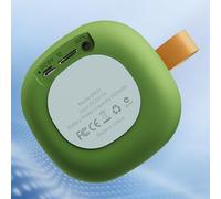 XUMIUZIY Altoparlante Subwoofer Sportivo BT con Buona qualità del Suono, Portatile da Esterno, Mini Altoparlante Wireless per gli Appassionati di Musica (Lega di alluminio verde)