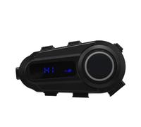 XUMIUZIY Auricolare Bluetooth per Casco, Auricolare per Moto con Bluetooth 6.0 Suono HiFi Batteria 18H Modalità Doppia Conversazione IPX6 Luce LED Impermeabile, per la Guida