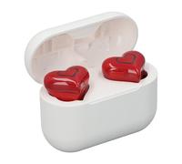 XUMIUZIY Auricolari Wireless a Forma di Cuore, Cuffie Auricolari Bluetooth 5.3 con Microfono, Auricolari Stereo HIFI con Custodia di Ricarica, 20 Ore di Riproduzione, Resistenti All'acqua