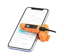 XUMIUZIY Clicker Automatico per Telefono IOS, Silenzioso, Display (ORANGE) | Tapper Automatico dello Schermo del Telefono, 99 velocità Regolabili, 150mAh Ricaricabile, per Giochi, Mi Piace per