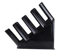 XUMIUZIY Contenitore per Organizer con 4 Scomparti per Tazze per Bancone | Plastica resistente, stile inclinato o dritto, per mantenere ordinato il piano di lavoro, riporre il coperchio separato,