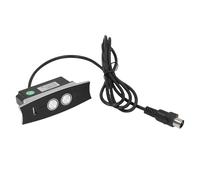 XUMIUZIY Controller per Poltrona Reclinabile Elettrica a 5 Pin, Interruttore di Comando Manuale Retroilluminato a LED di Ricarica USB per Poltrona Elevabile Elettrica (Black)