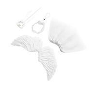 XUMIUZIY Costume da Oca Fatata con Gonna di Tulle e Ali