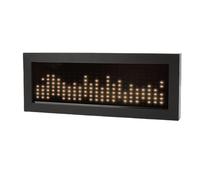 XUMIUZIY Display a LED per Spettro Musicale, Analizzatore di Spettro di Rilevamento del Suono, Luce del Ritmo dello Musicale, Rilevamento del Microfono o Ingresso Cablato, (Bianco caldo)