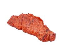 XUMIUZIY Finta Bistecca Realistica in PVC per Decorazione Chiavi e Zaino | Replica realistica di roast beef, regalo eccentrico per gli amanti del cibo, ciondolo leggero, accessorio originale