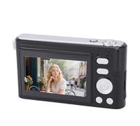 XUMIUZIY Fotocamera Digitale 4K, Zoom Ottico 64MP 5X Touchscreen HD da 3 Pollici con Specchio Frontale per Selfie, Registrazione Continua, Tracciamento Deep Learning (BLACK)